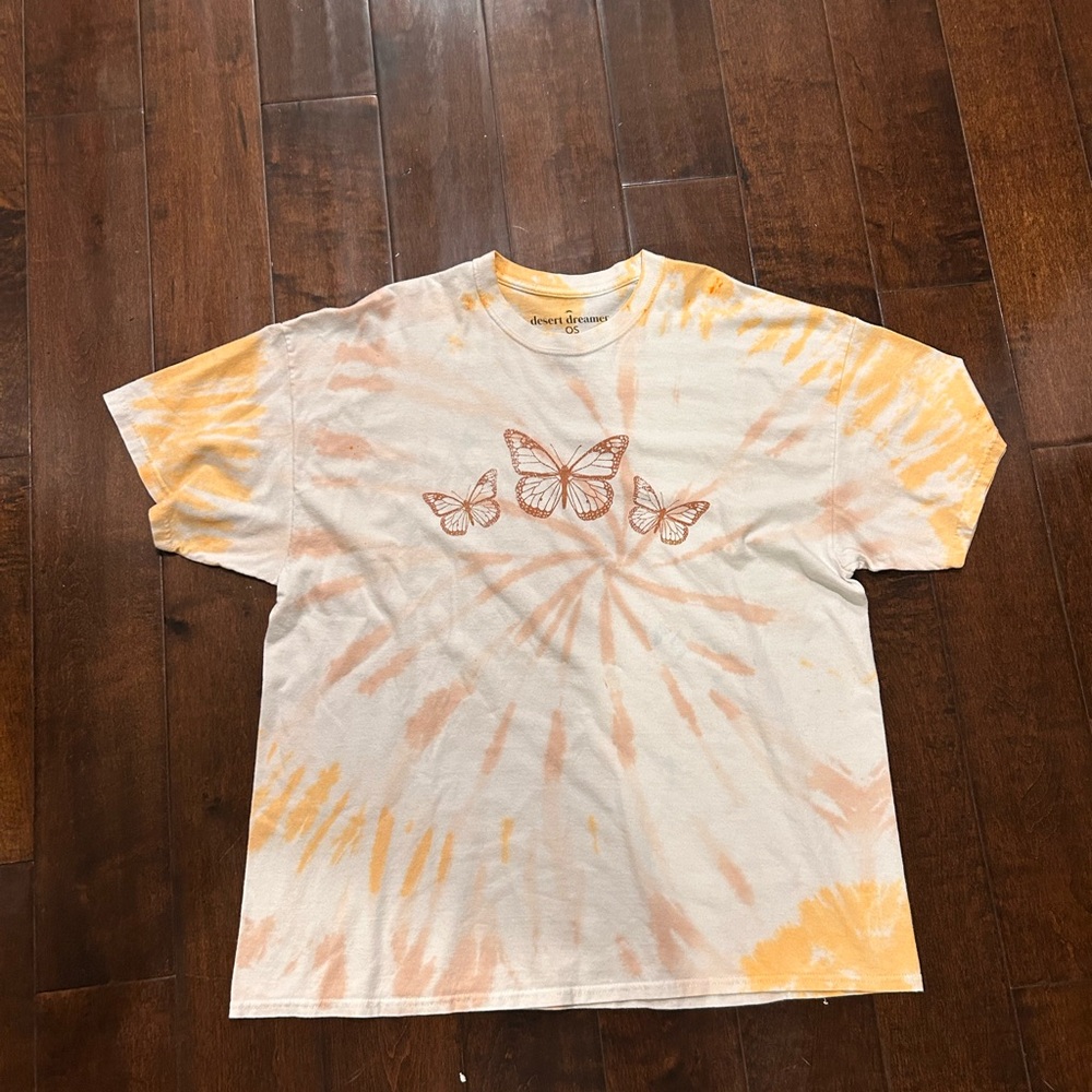 Y2K butterfly oversized T shirt